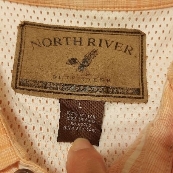 North River Outfitters mens vented shirt sz Large - Picture 6 of 8